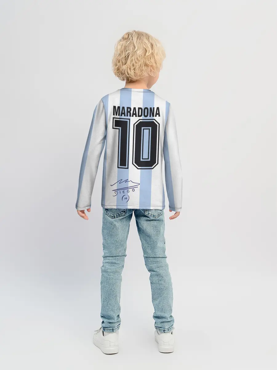 Детский лонгслив / Diego Maradona 10