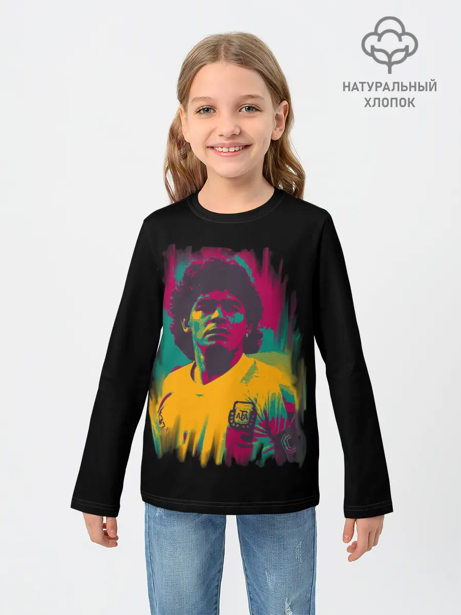 Детский лонгслив / Diego Maradona