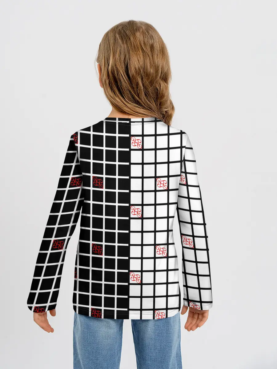 Детский лонгслив / Разносторонняя сетка Fumrre