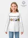 Детский лонгслив / Among Us | Белый Космос