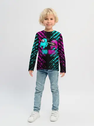 Детский лонгслив / Among us sad boys.