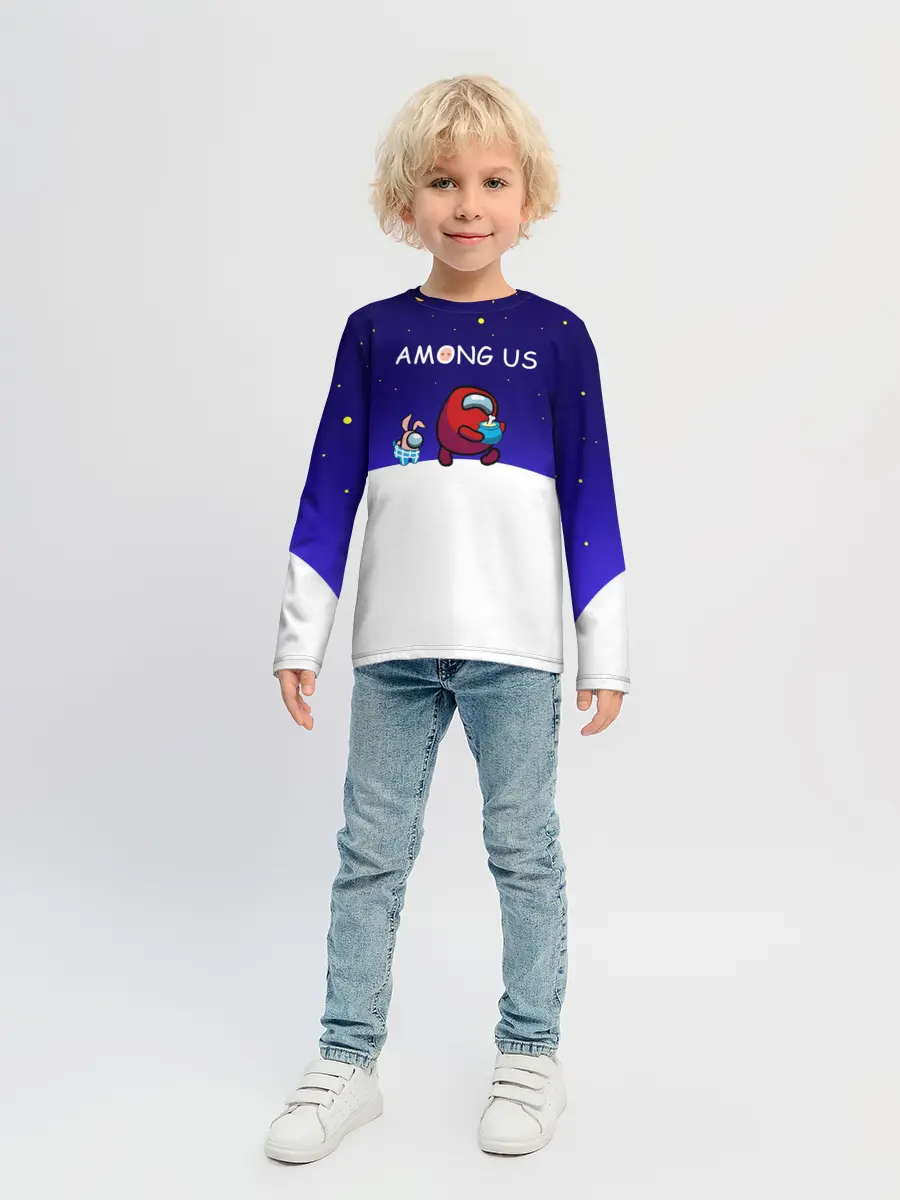 Детский лонгслив / Among us наша версия