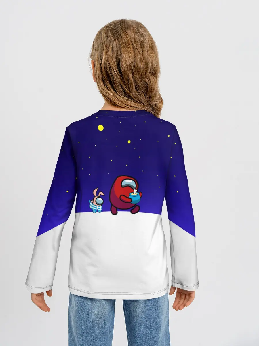 Детский лонгслив / Among us наша версия