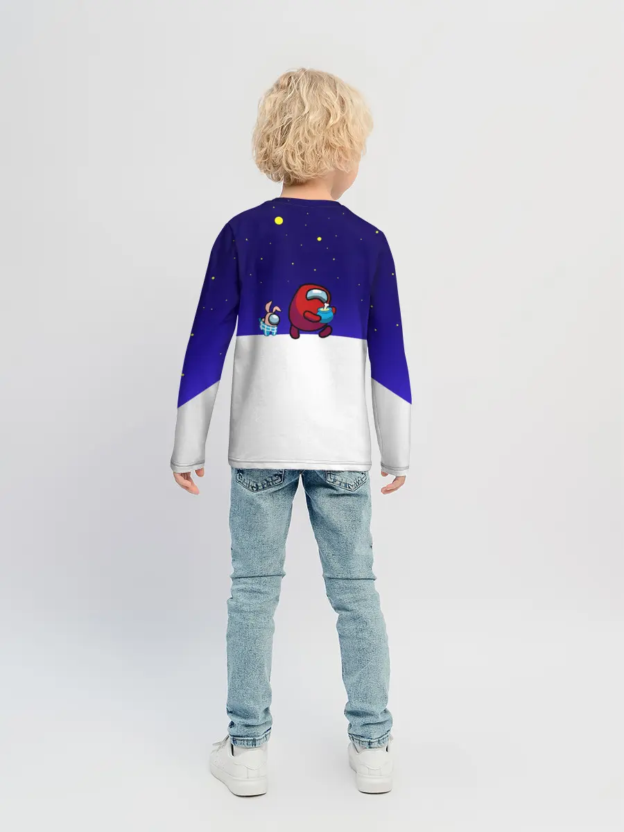 Детский лонгслив / Among us наша версия