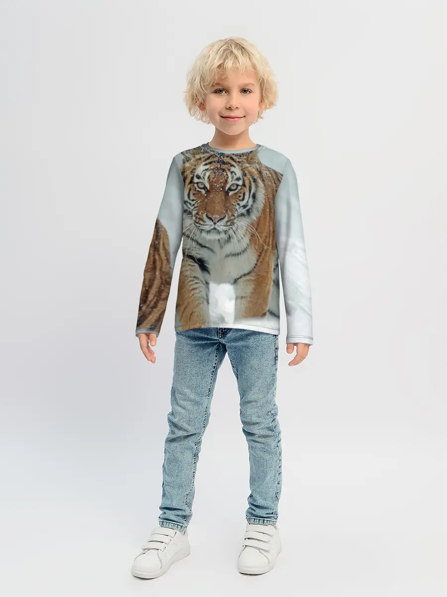 Детский лонгслив / Тигр