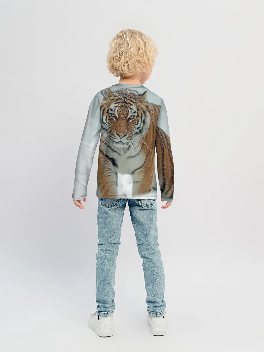 Детский лонгслив / Тигр