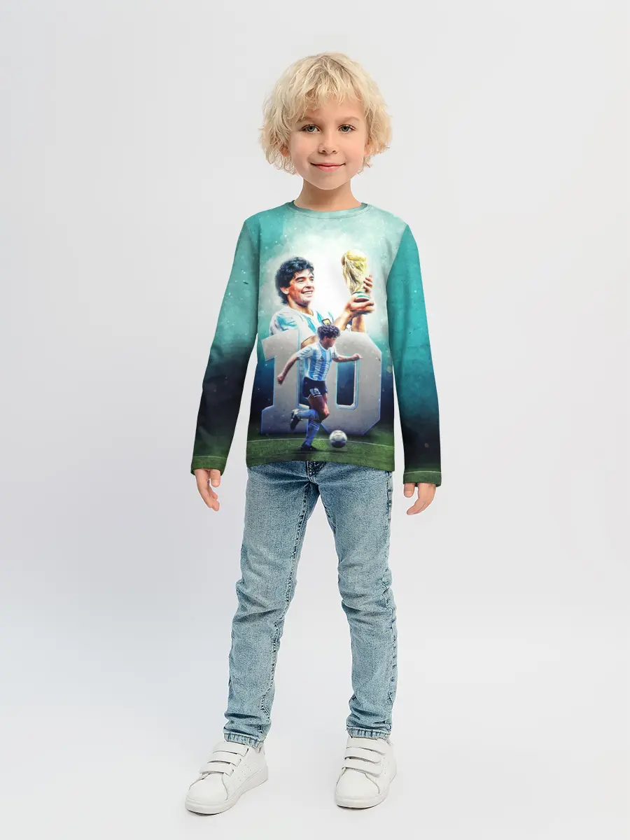 Детский лонгслив / 10 number
