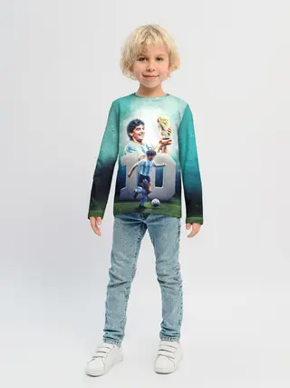 Детский лонгслив / 10 number