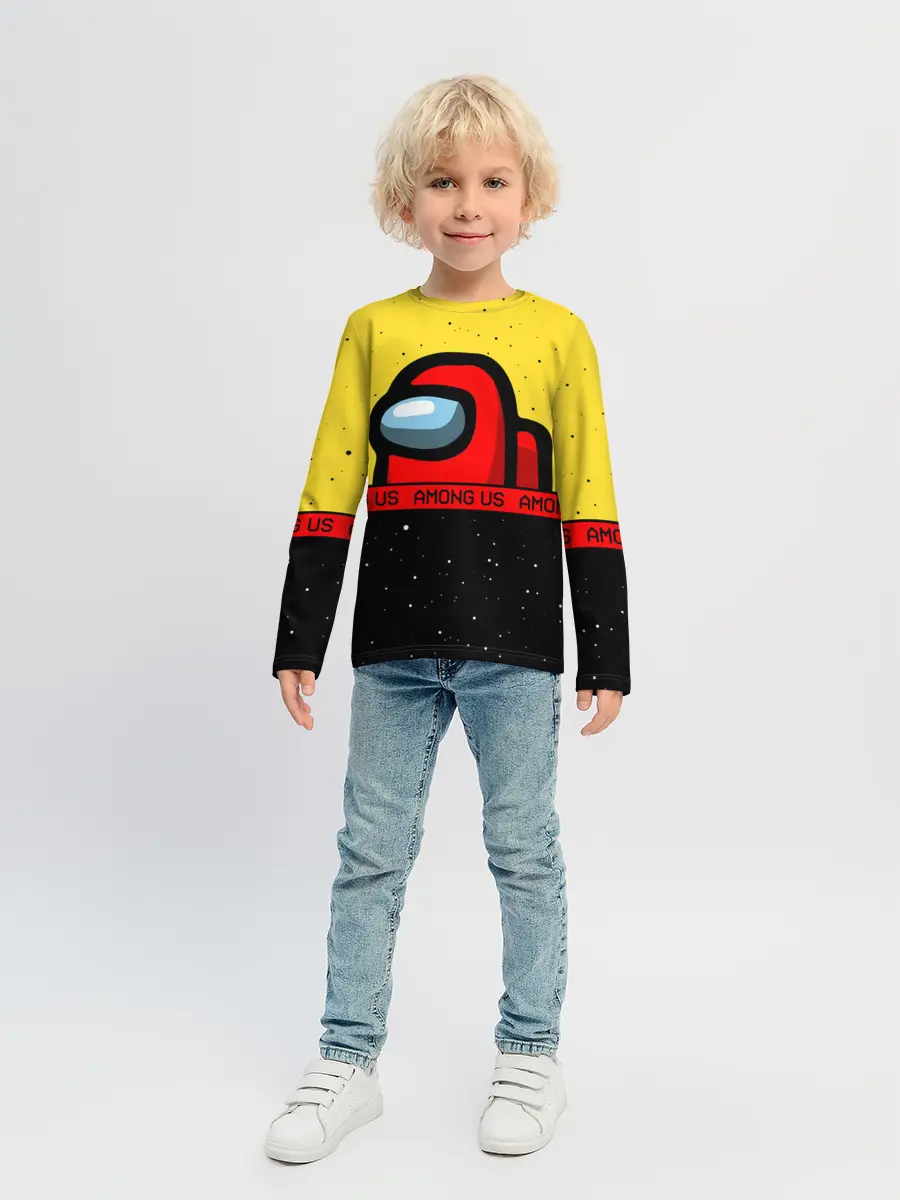 Детский лонгслив / AMONG US / Амонг Ас