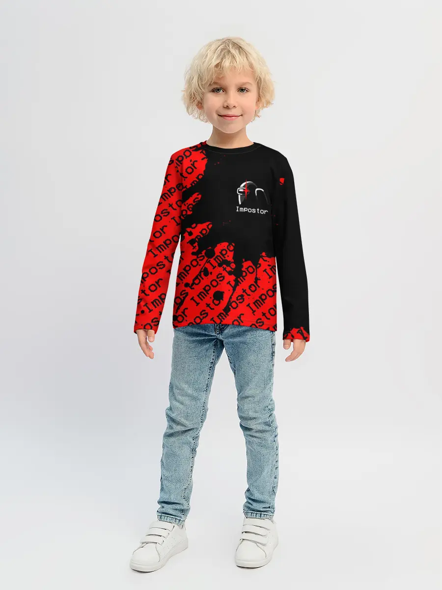 Детский лонгслив / AMONG US - Impostor