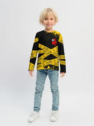 Детский лонгслив / AMONG US / Амонг Ас