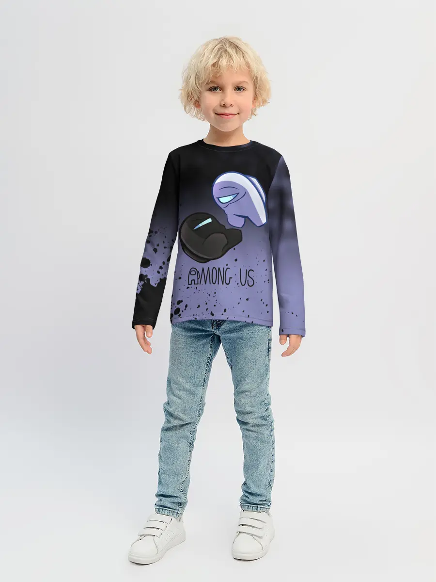 Детский лонгслив / AMONG US - Кто Импостор?