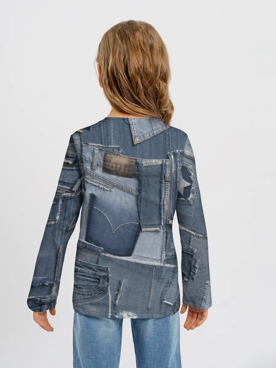 Детский лонгслив / Jeans life