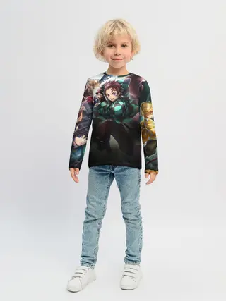 Детский лонгслив / КЛИНОК РАССЕКАЮЩИЙ ДЕМОНОВ