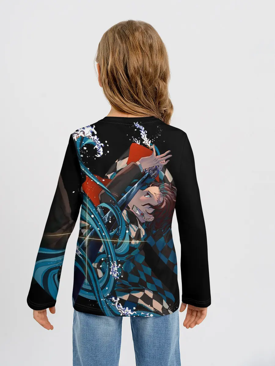 Детский лонгслив / КЛИНОК РАССЕКАЮЩИЙ ДЕМОНОВ