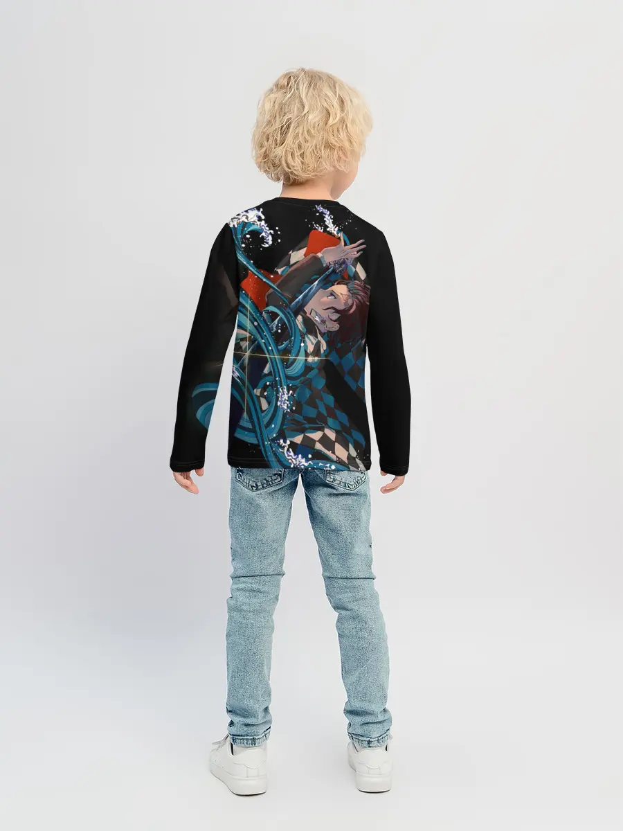 Детский лонгслив / КЛИНОК РАССЕКАЮЩИЙ ДЕМОНОВ