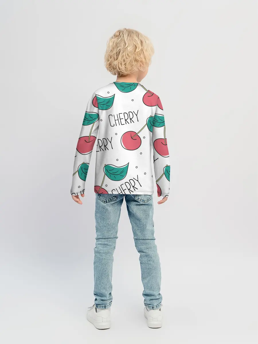 Детский лонгслив / Вишенки Cherry
