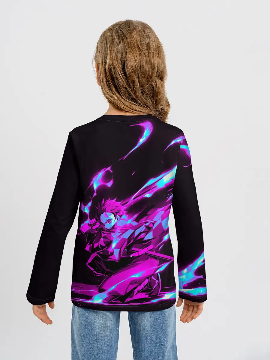 Детский лонгслив / НЕОНОВЫЙ ТАНДЖИРО