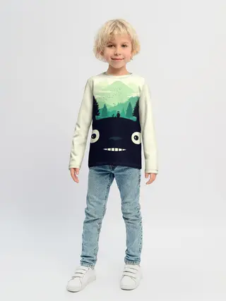 Детский лонгслив / Тоторо охраняет лес
