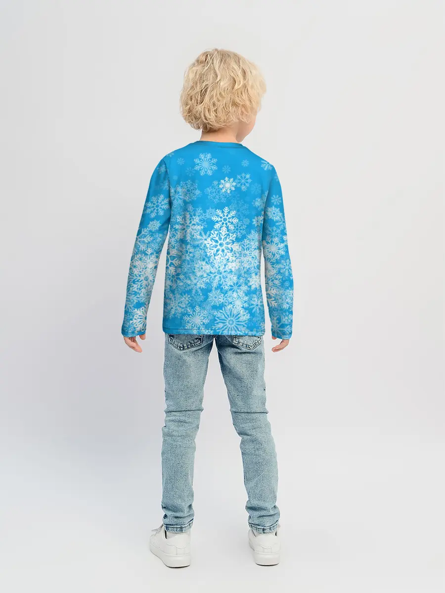 Детский лонгслив / AMONG US СНЕГОВИК