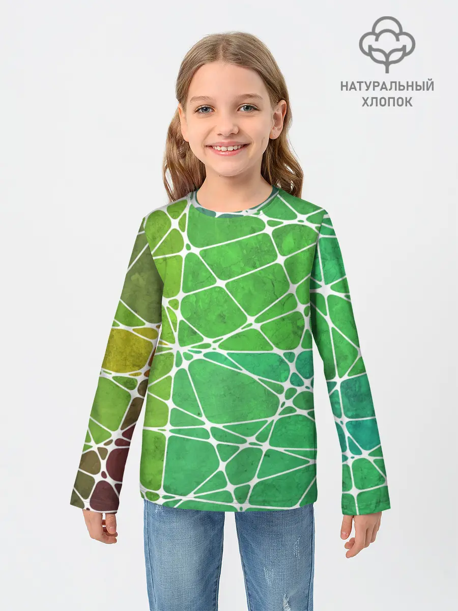 Детский лонгслив / Абстракция камень