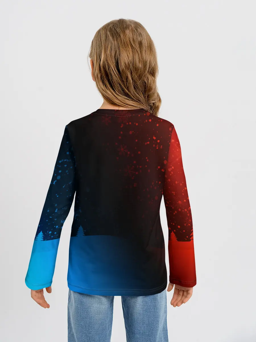 Детский лонгслив / BMW - Снежный