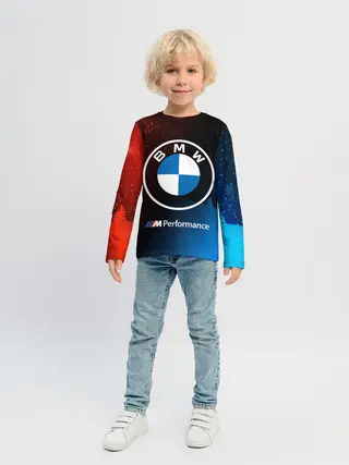 Детский лонгслив / BMW - Снежный