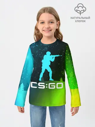Детский лонгслив / CS GO | КС ГО - Снежный