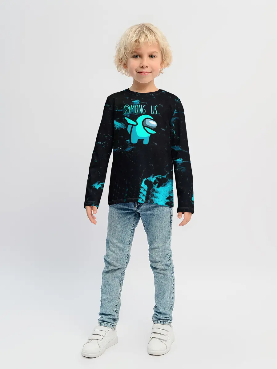 Детский лонгслив / Among Us Dab