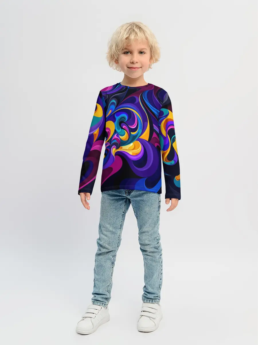Детский лонгслив / Абстрактный Узор