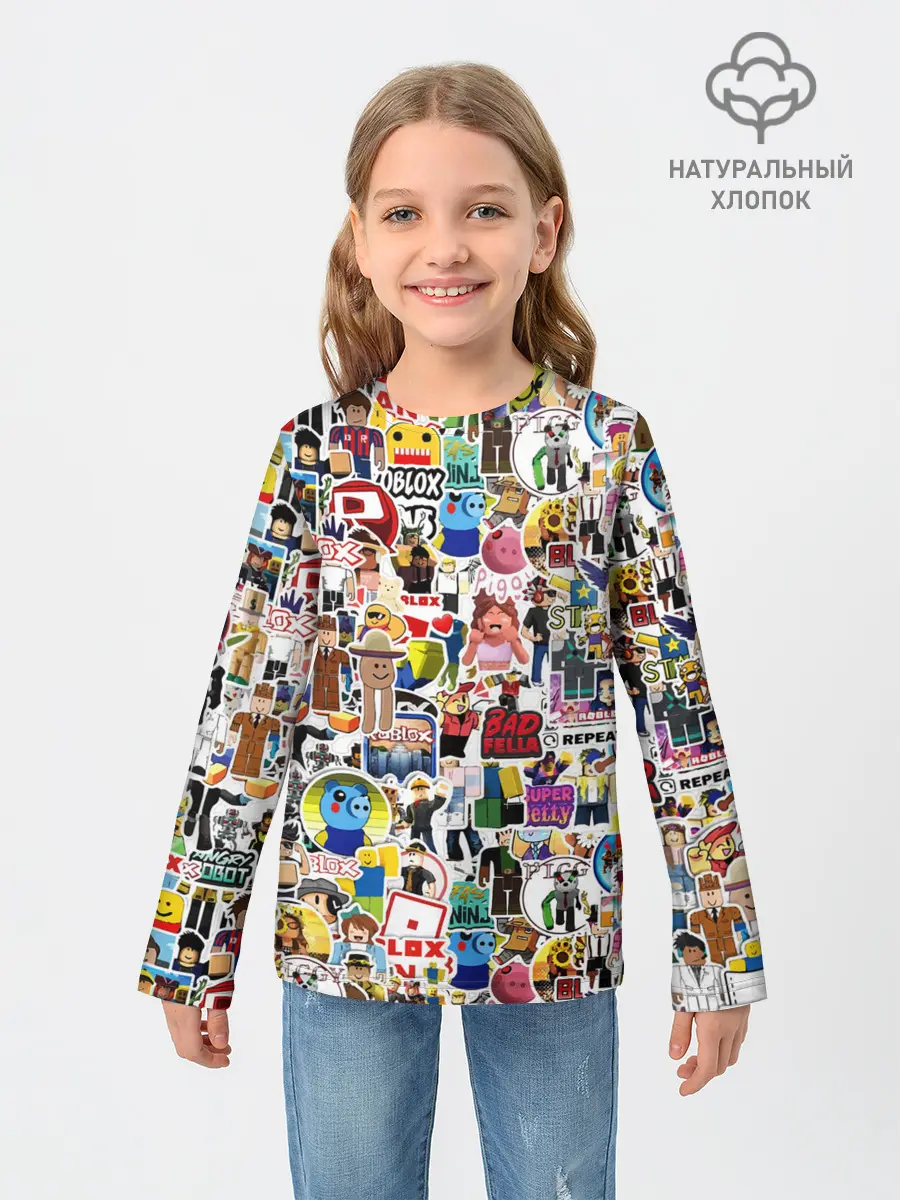 Детский лонгслив / Roblox | Роблокс