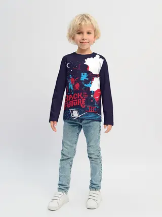 Детский лонгслив / назад в будущее