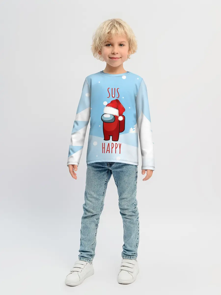 Детский лонгслив / SUS HAPPY AMONG US