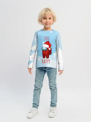 Детский лонгслив / SUS HAPPY AMONG US