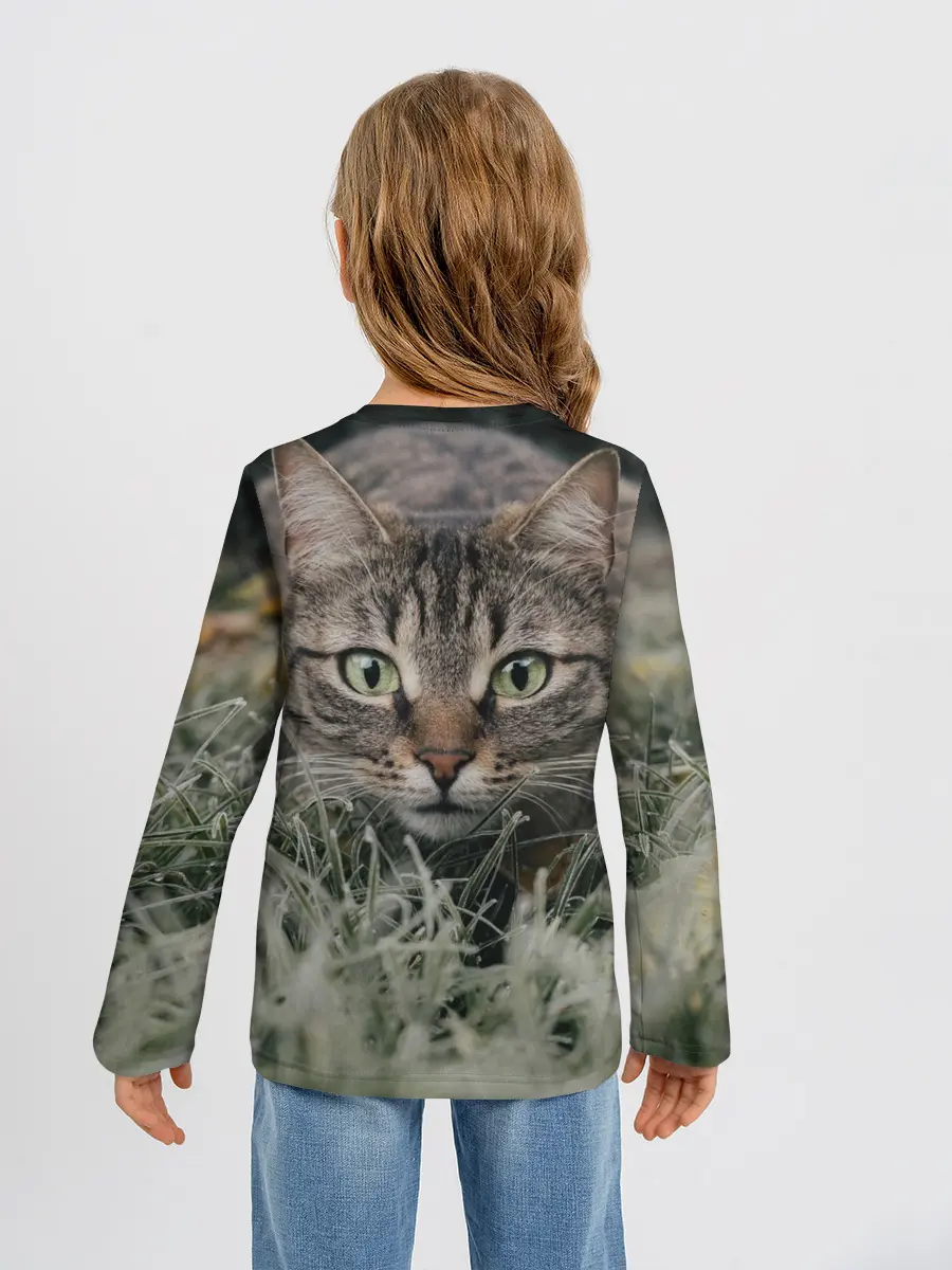 Детский лонгслив / Кошка