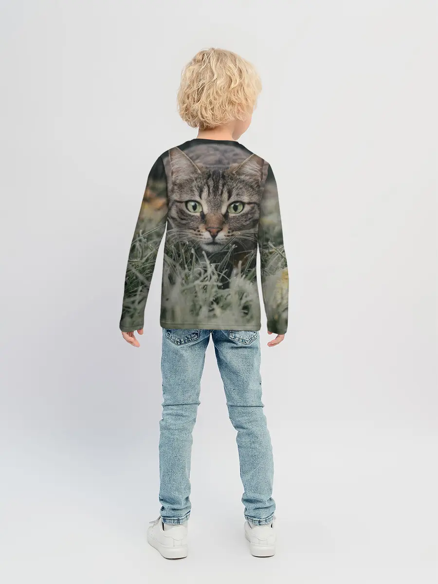Детский лонгслив / Кошка