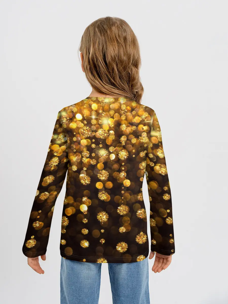 Детский лонгслив / ЗОЛОТЫЕ БЛЕСТКИ