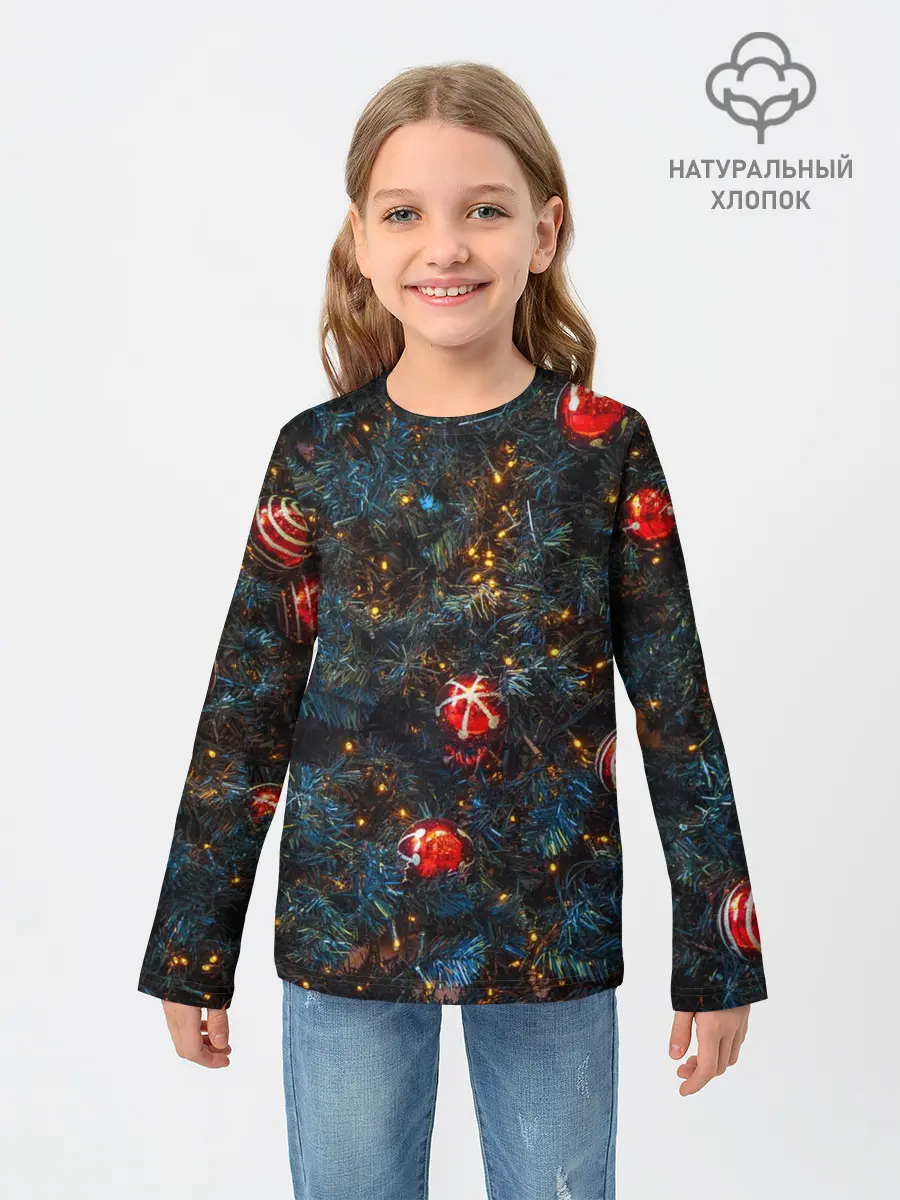 Детский лонгслив / Новый Год