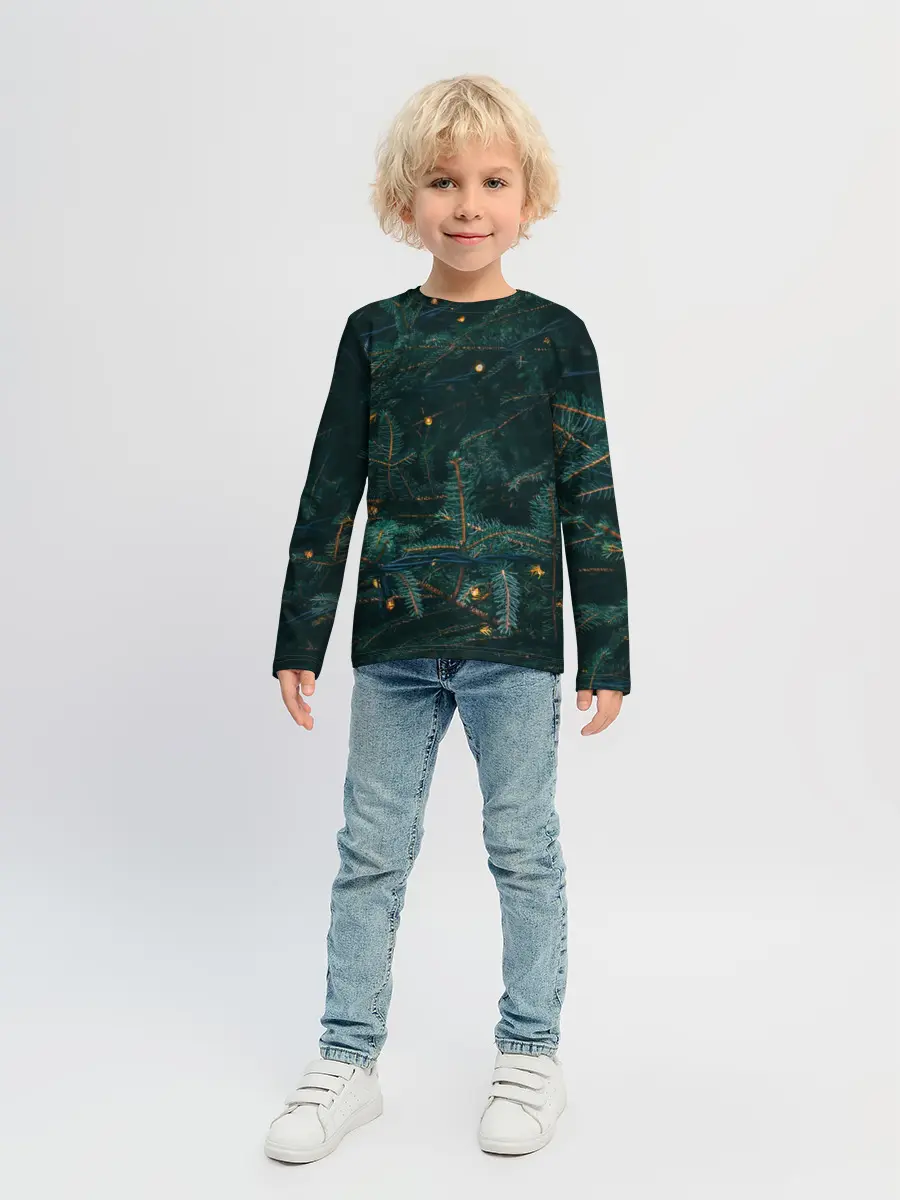Детский лонгслив / Елка