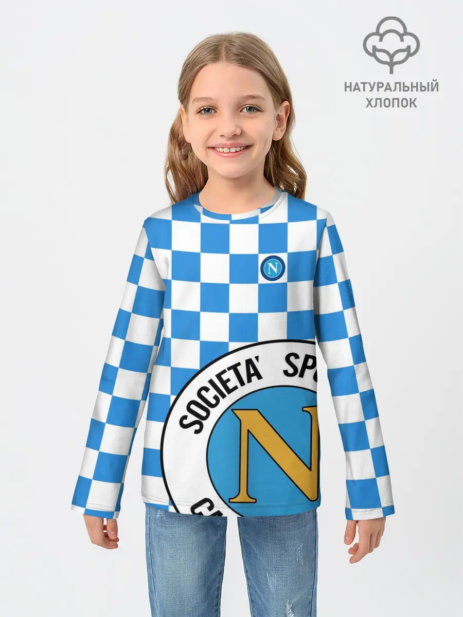 Детский лонгслив / Форма Наполи - Марадона 10