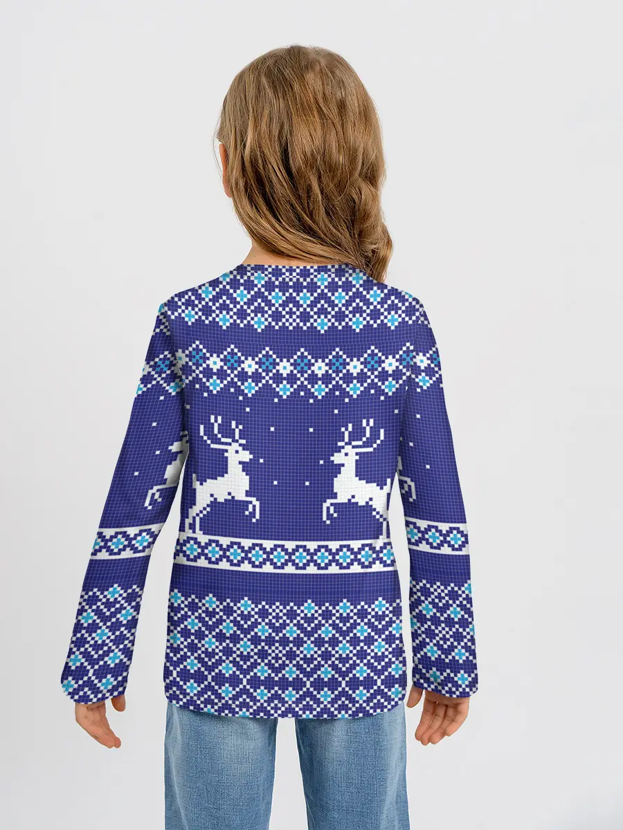 Детский лонгслив / Олени