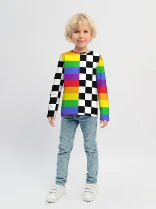 Детский лонгслив / Rainbow