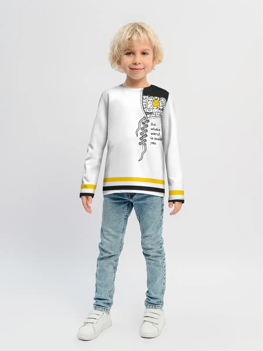 Детский лонгслив / Внутри тебя целый мир