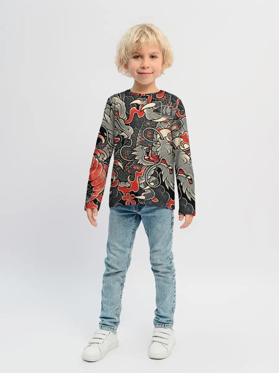 Детский лонгслив / Самурай