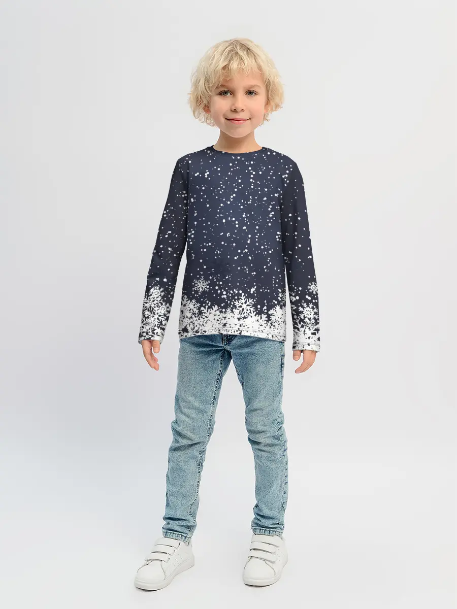 Детский лонгслив / Атмосфера нового года