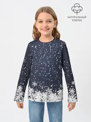 Детский лонгслив / Атмосфера нового года