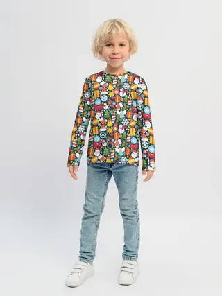 Детский лонгслив / Новый Год