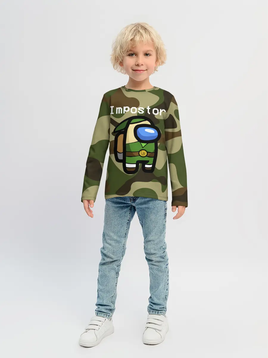 Детский лонгслив / Hero be sus.