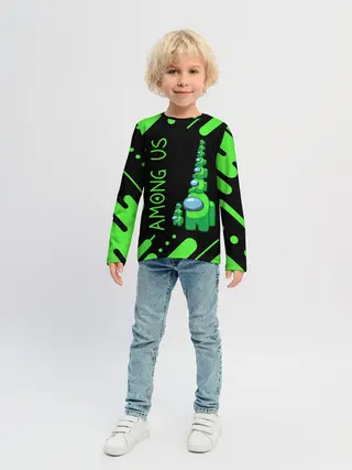 Детский лонгслив / AMONG US - БАШНЯ