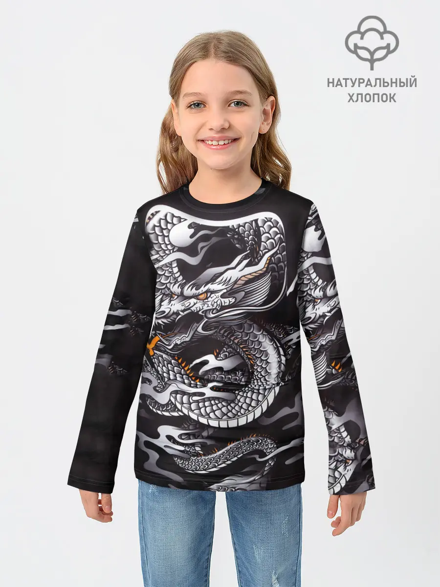 Детский лонгслив / Самурай